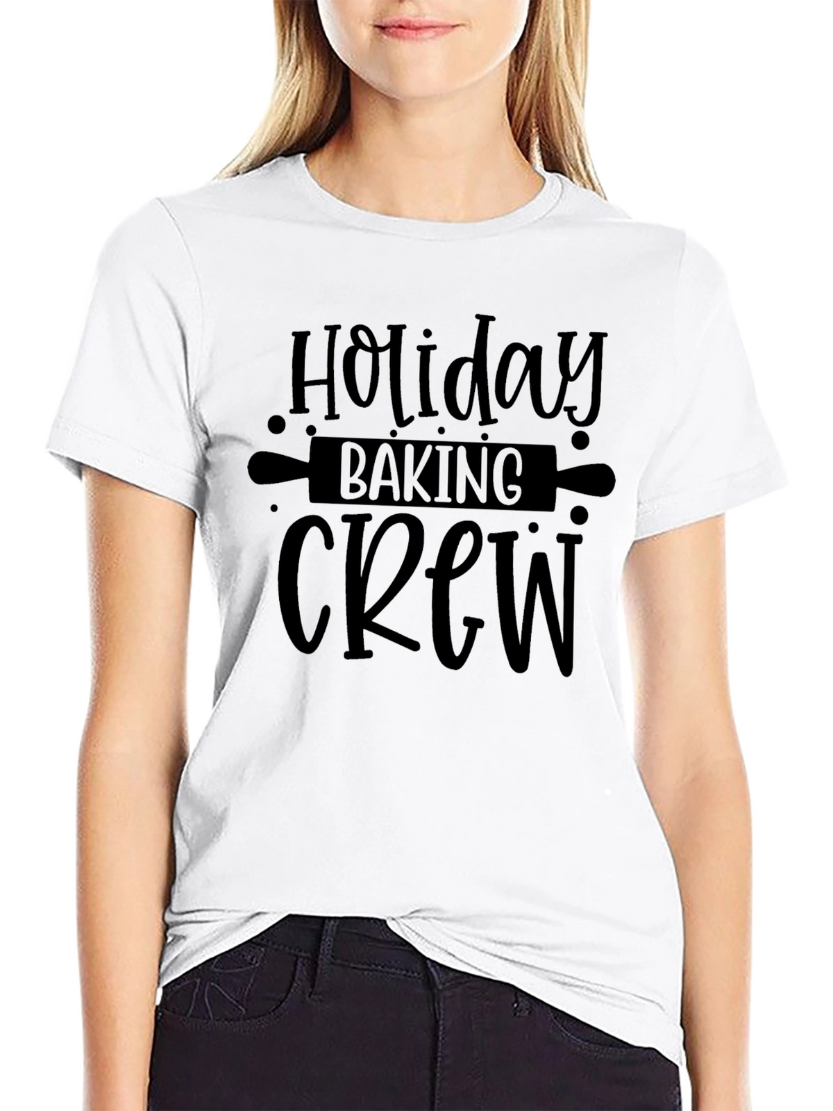 Holiday Baking Crew Black T-Shirt