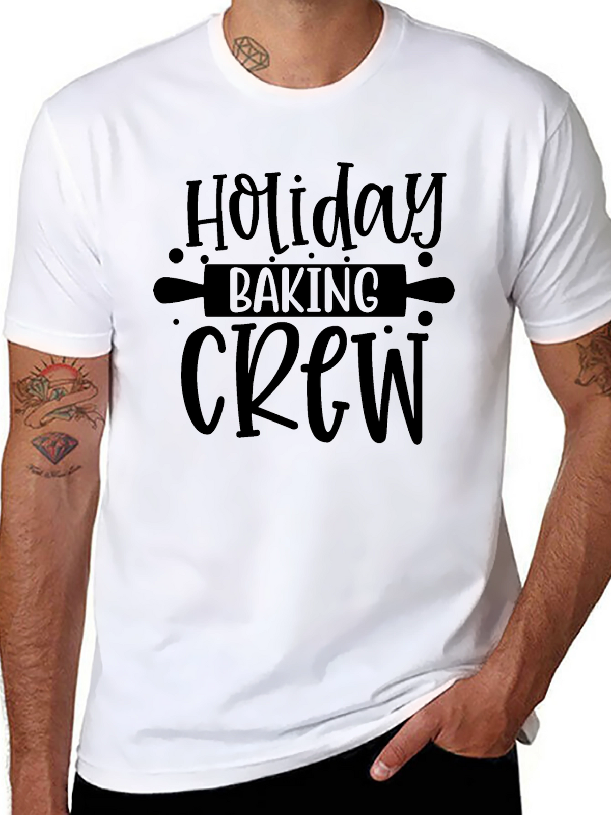 Holiday Baking Crew Black T-Shirt