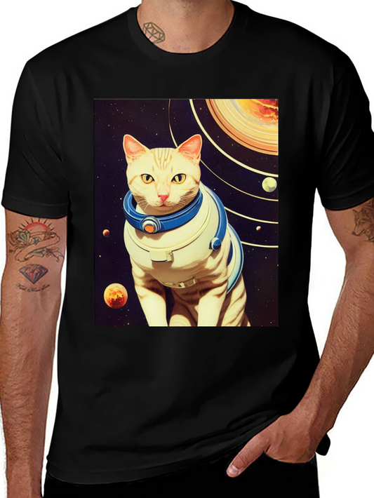 Space Cat T-Shirt - Galaxy Explorer Tee