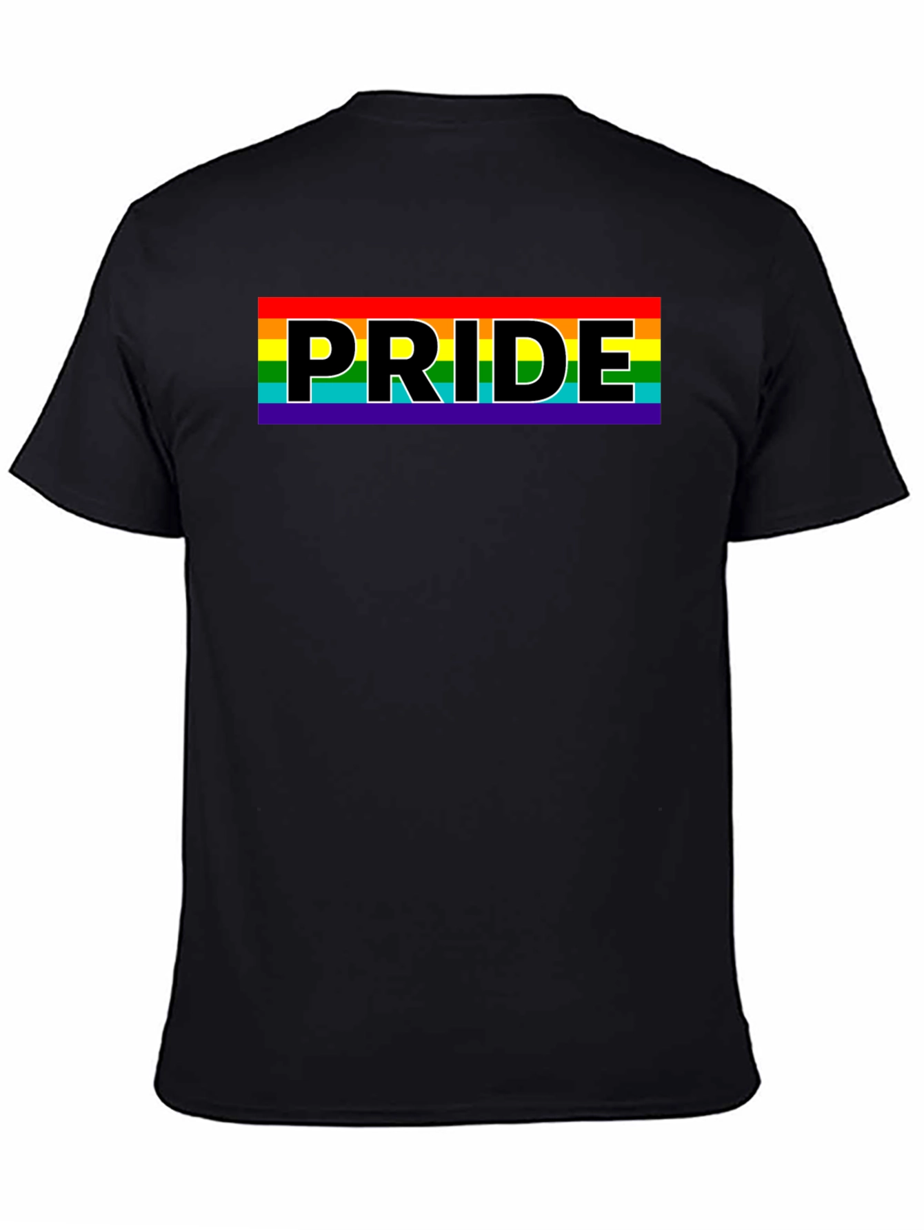 Pride Rainbow T-Shirt - Black