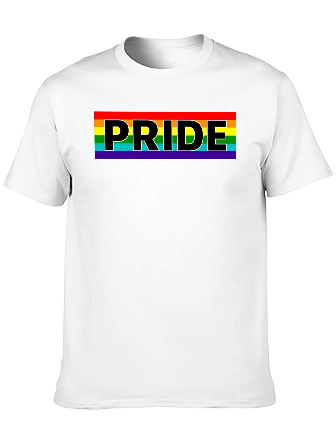 Pride Rainbow T-Shirt - Black