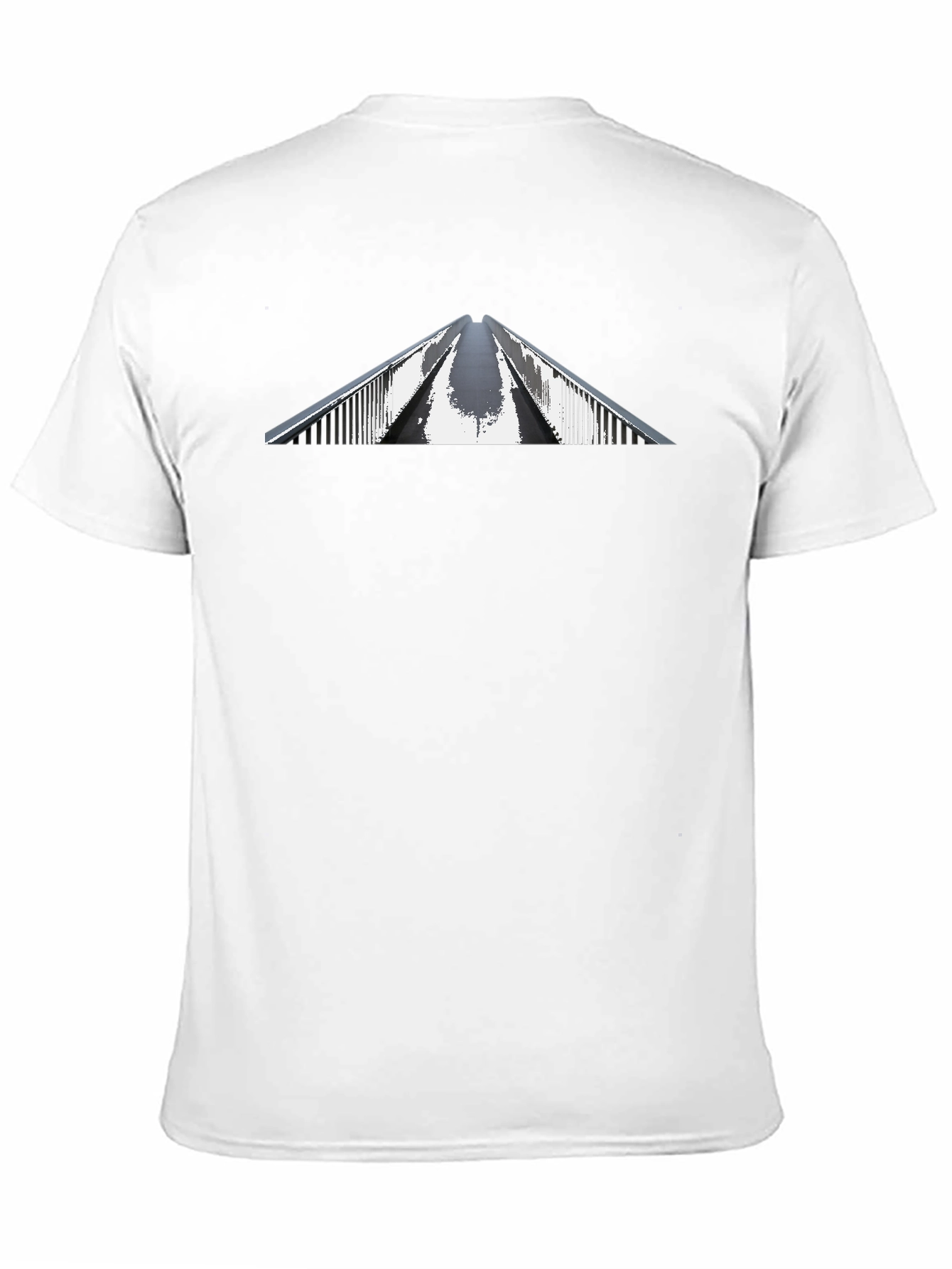 Black Graphic Tee - Architectural Bridge Design