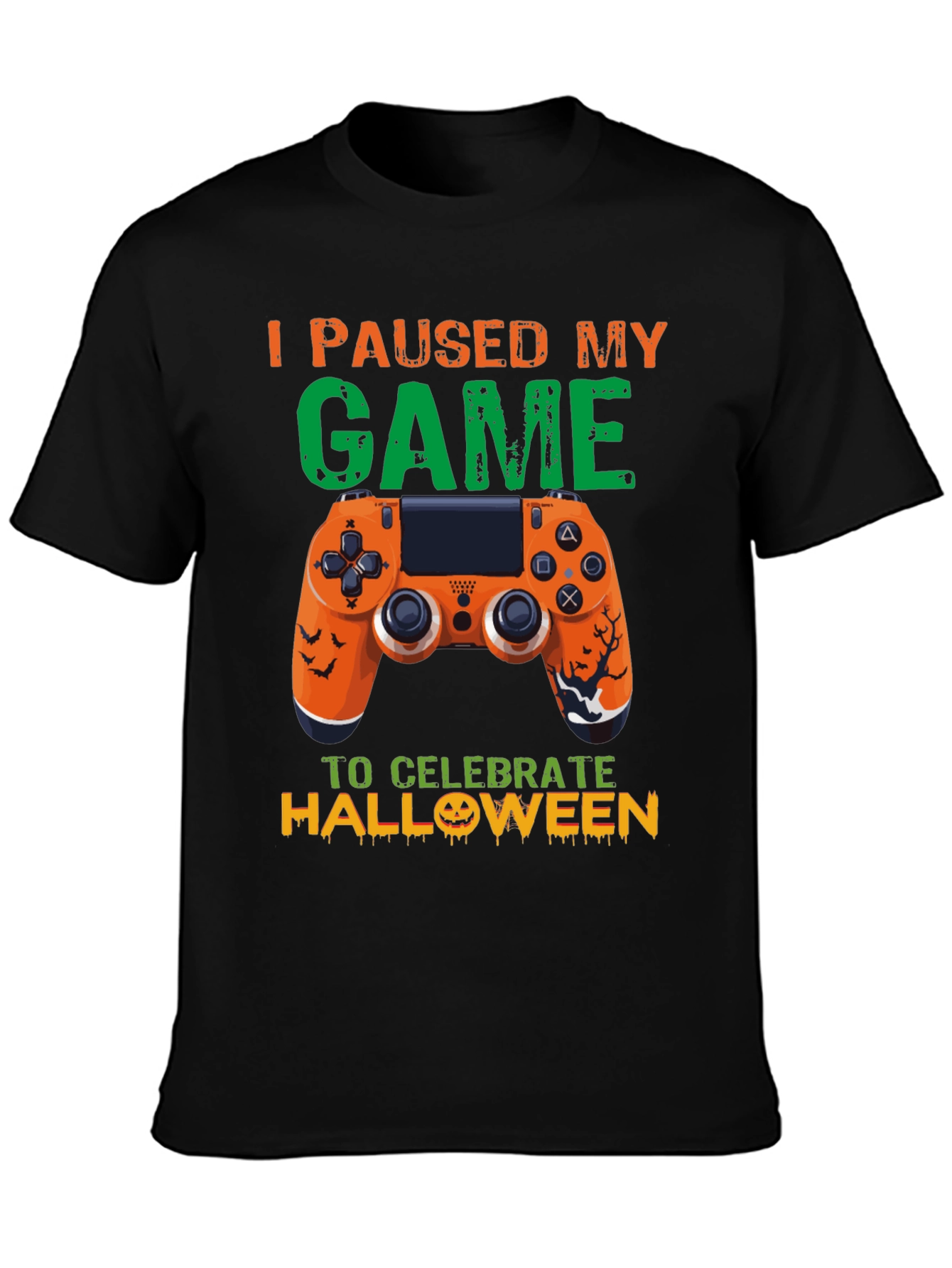 I Paused My Game Halloween T-Shirt Gamer Costume Tee
