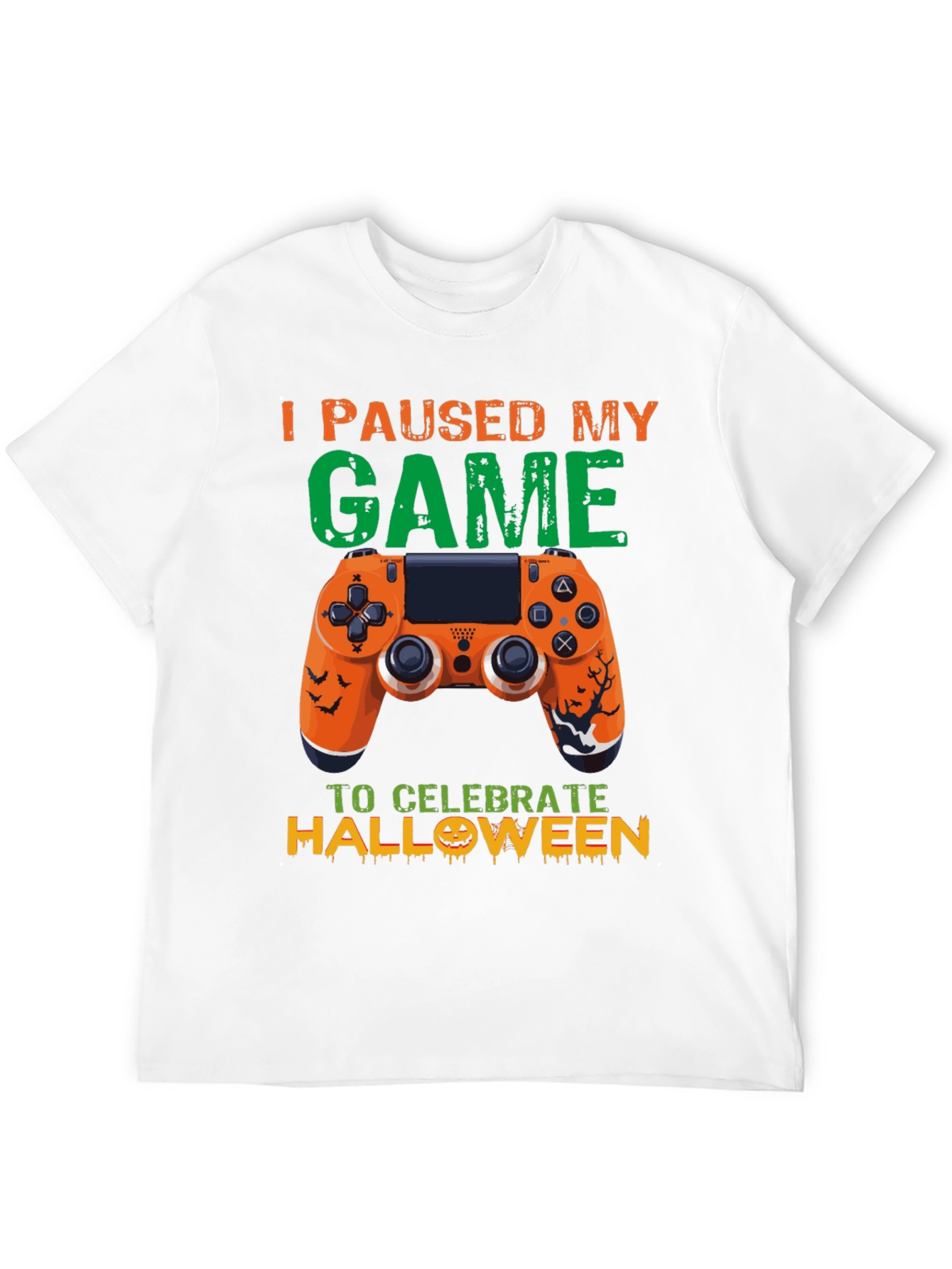 I Paused My Game Halloween T-Shirt Gamer Costume Tee