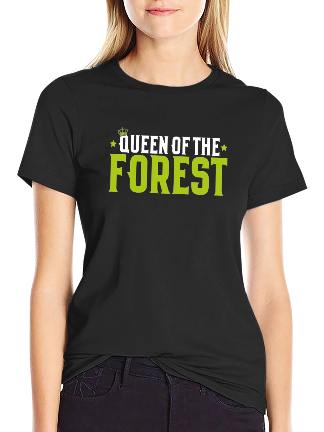 Queen of the Forest Black Graphic T-Shirt