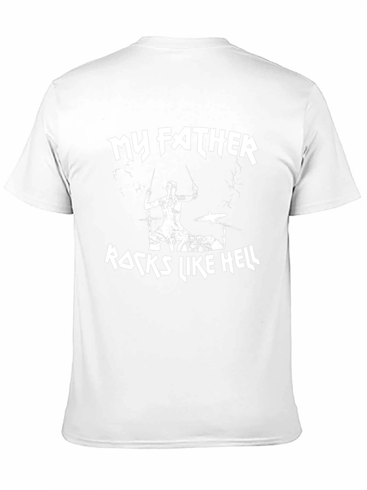 My Father Rocks Like Hell Black Graphic Tee
