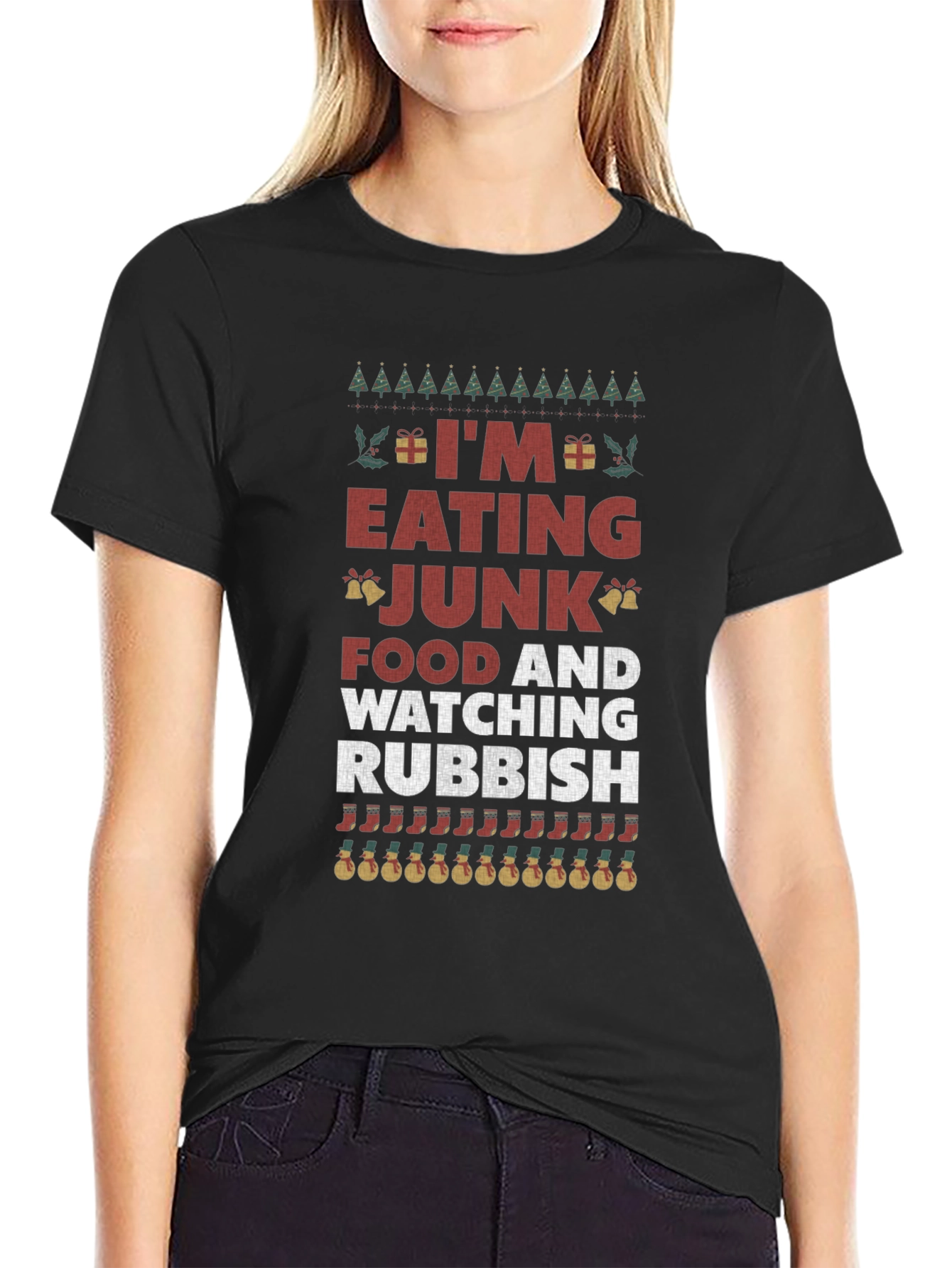 Eating Junk Food and Watching Rubbish T-Shirt
