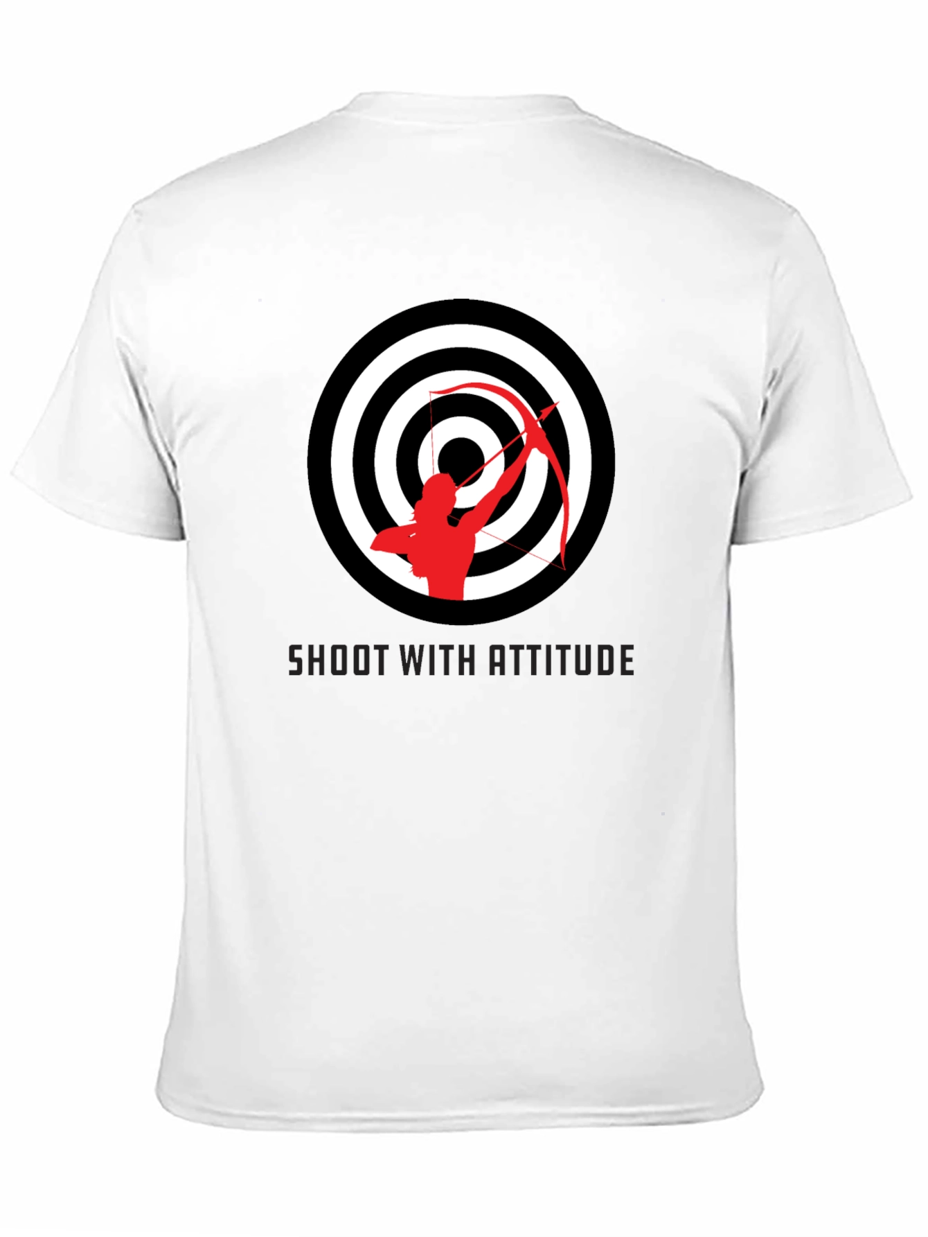 Archery Target Graphic Tee - Shoot With Attitude Shirt