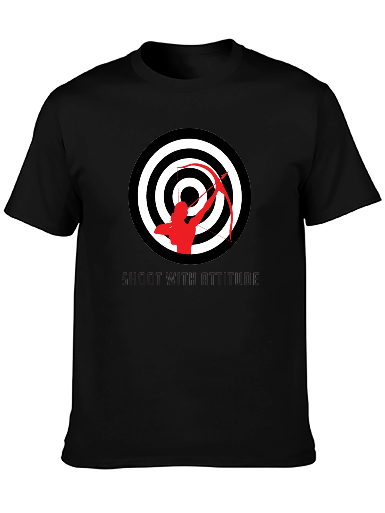 Archery Target Graphic Tee - Shoot With Attitude Shirt