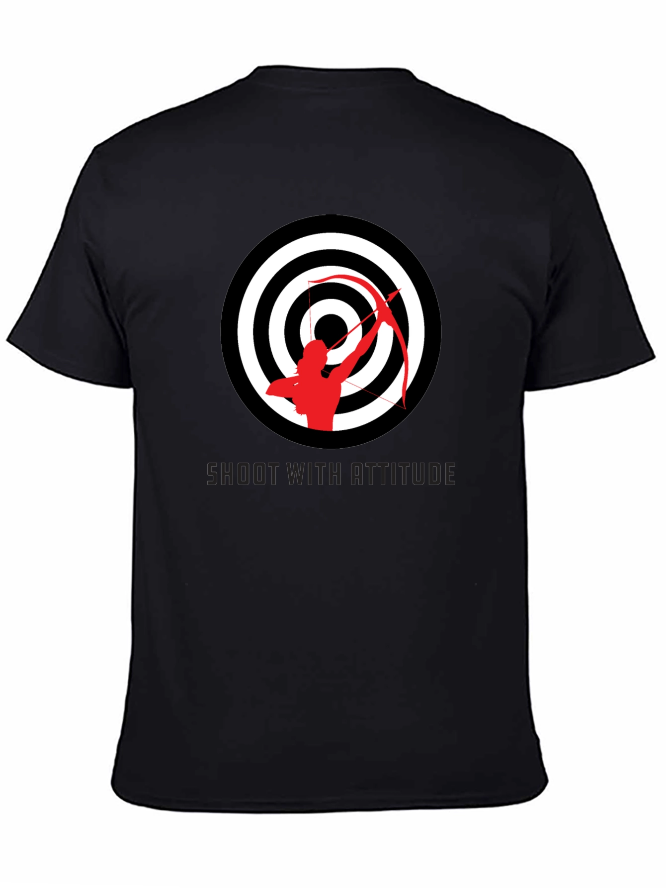 Archery Target Graphic Tee - Shoot With Attitude Shirt