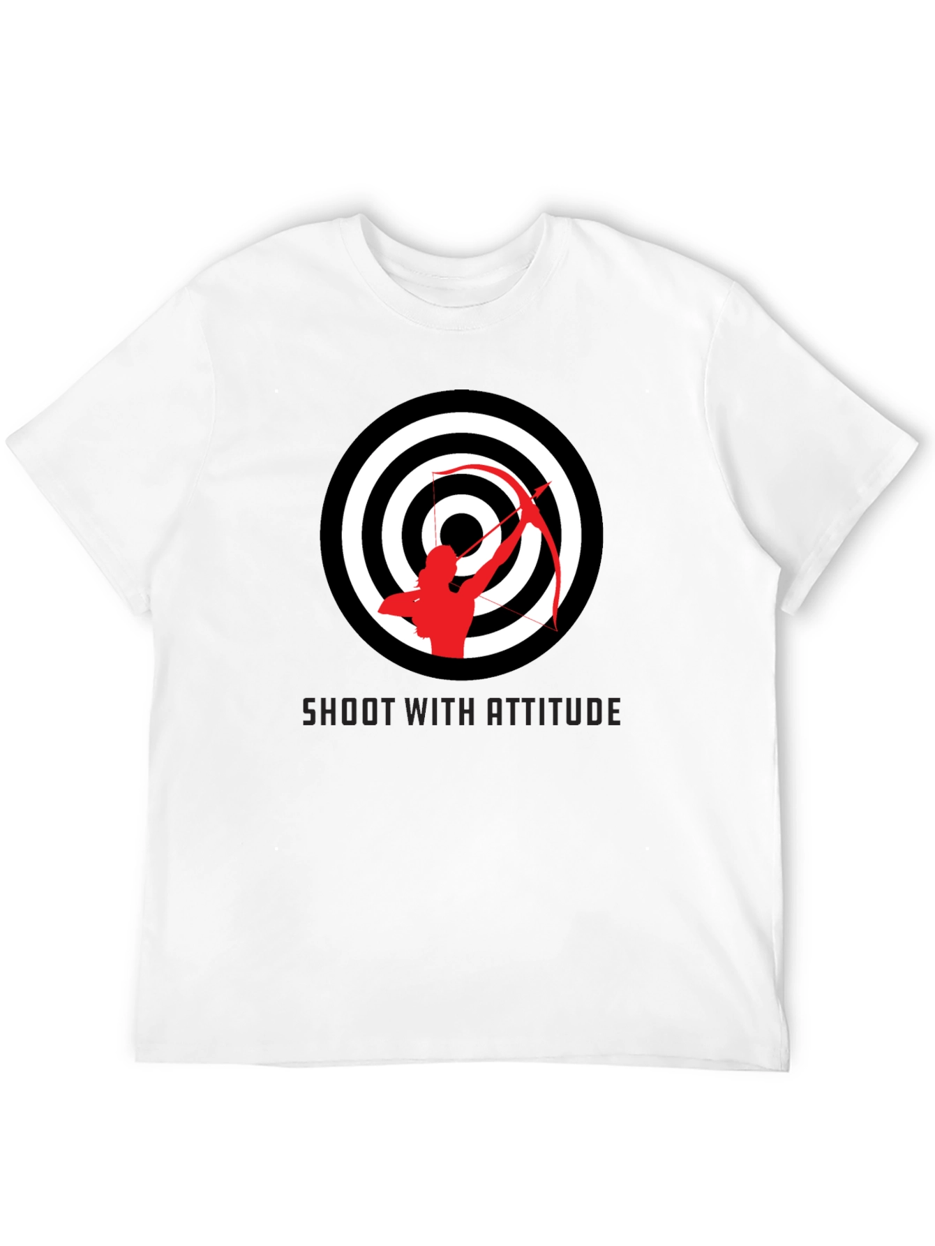 Archery Target Graphic Tee - Shoot With Attitude Shirt