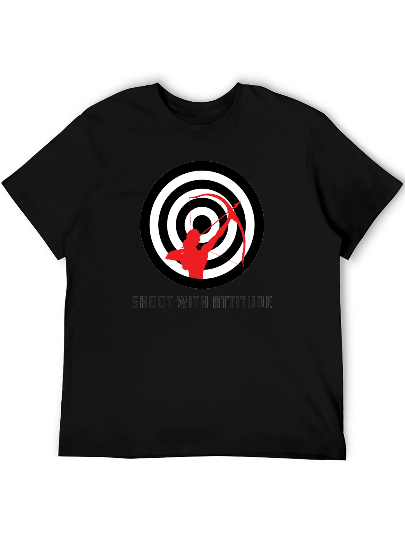 Archery Target Graphic Tee - Shoot With Attitude Shirt
