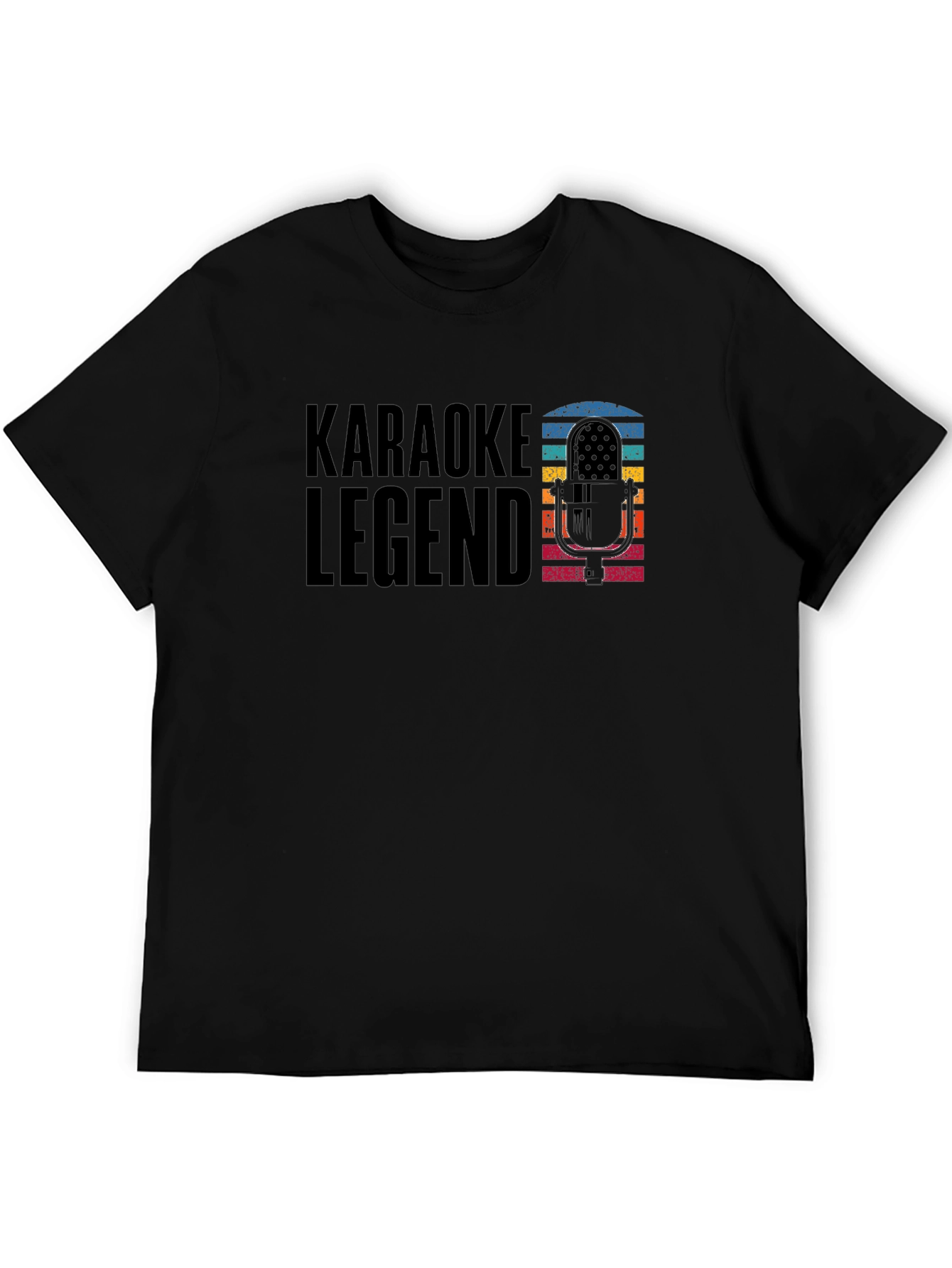 Karaoke Legend Black Graphic T-Shirt