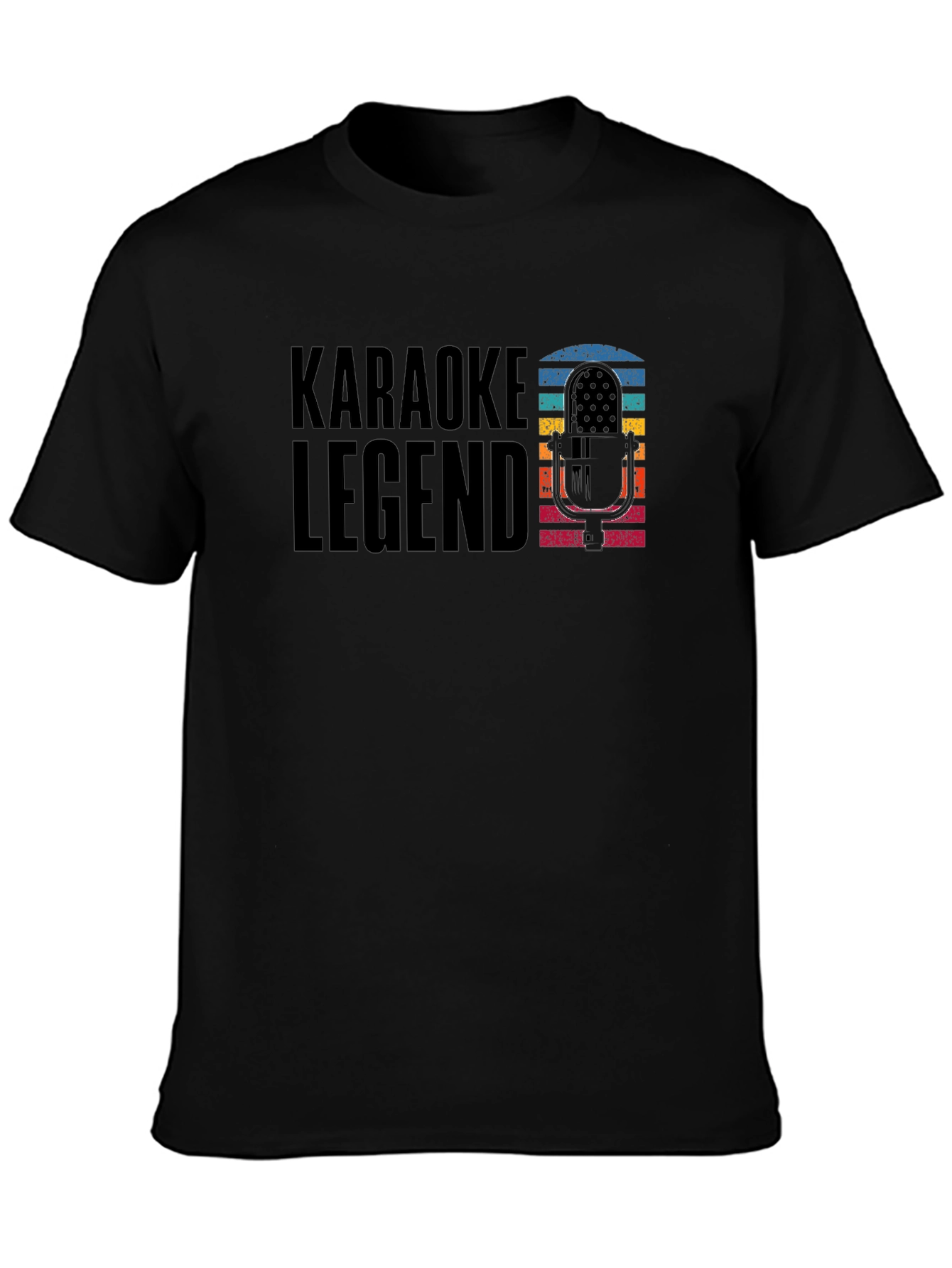 Karaoke Legend Black Graphic T-Shirt