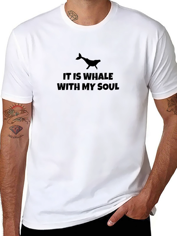 It Is Whale With My Soul Black T-Shirt