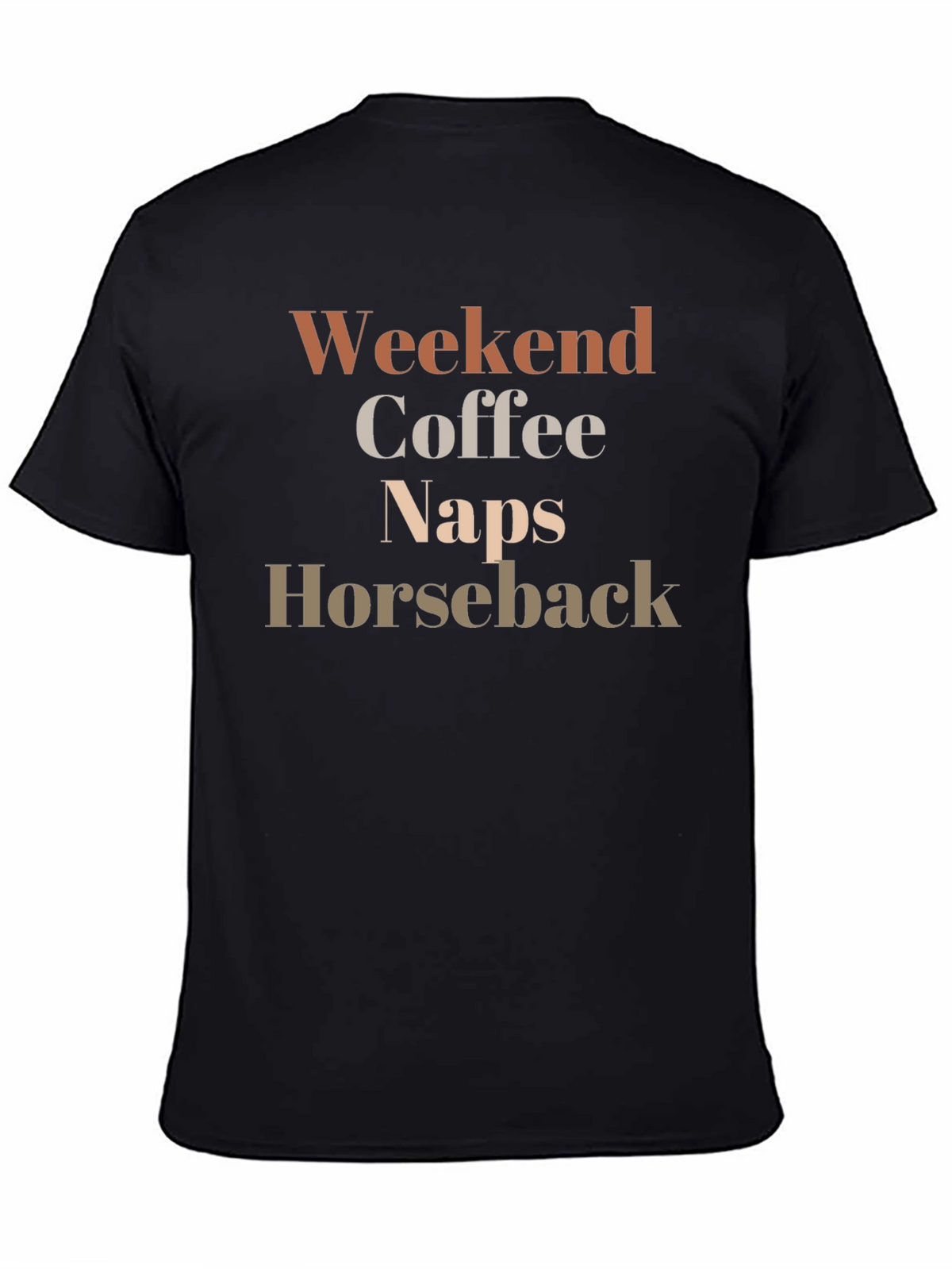Weekend Coffee Naps Horseback Graphic T-Shirt