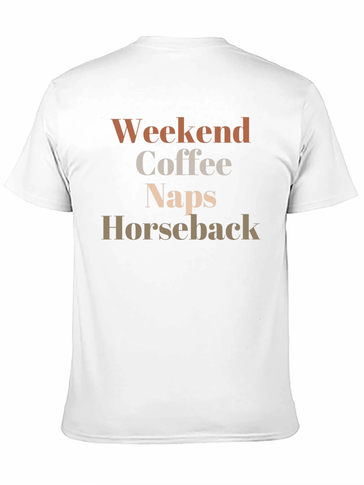 Weekend Coffee Naps Horseback Graphic T-Shirt