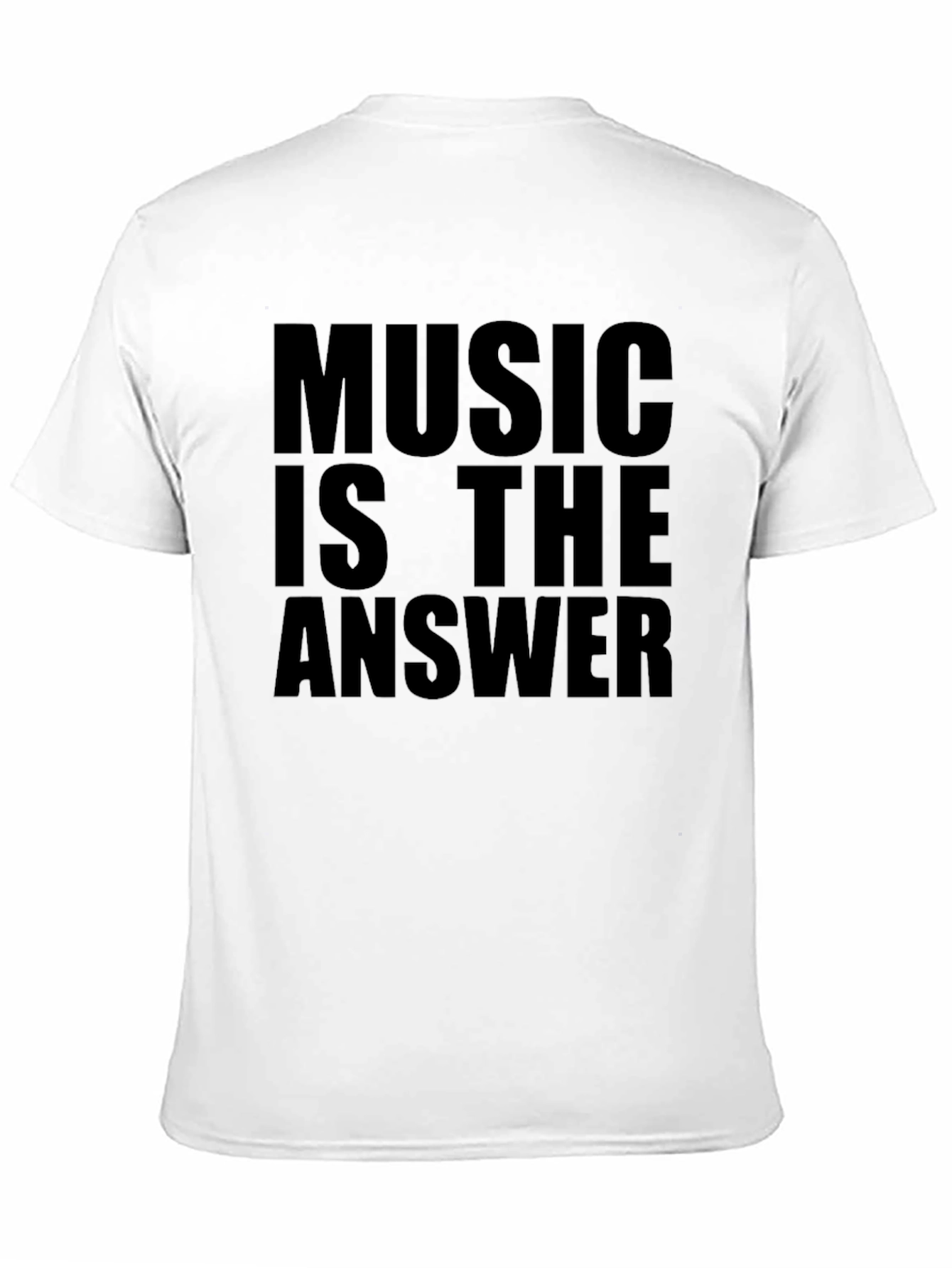 Music is the Answer Black T-Shirt