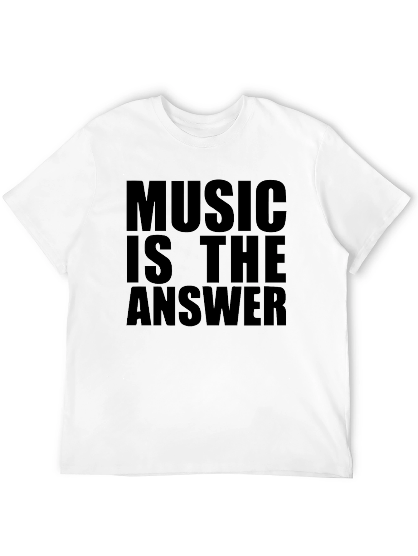 Music is the Answer Black T-Shirt