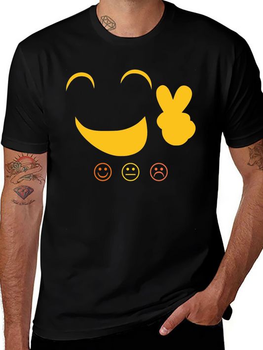 Emoji Graphic Print T-Shirt - Fun and Casual