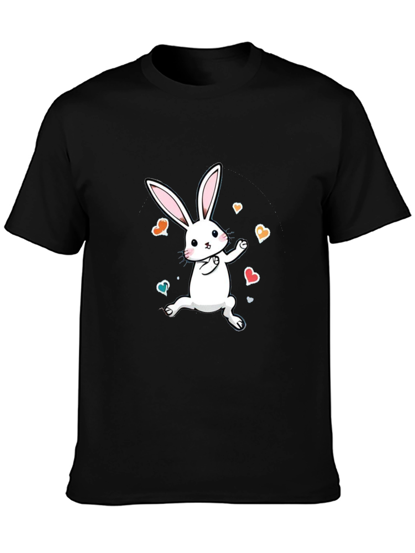 Cute Bunny Graphic Tee - Soft Cotton Comfort