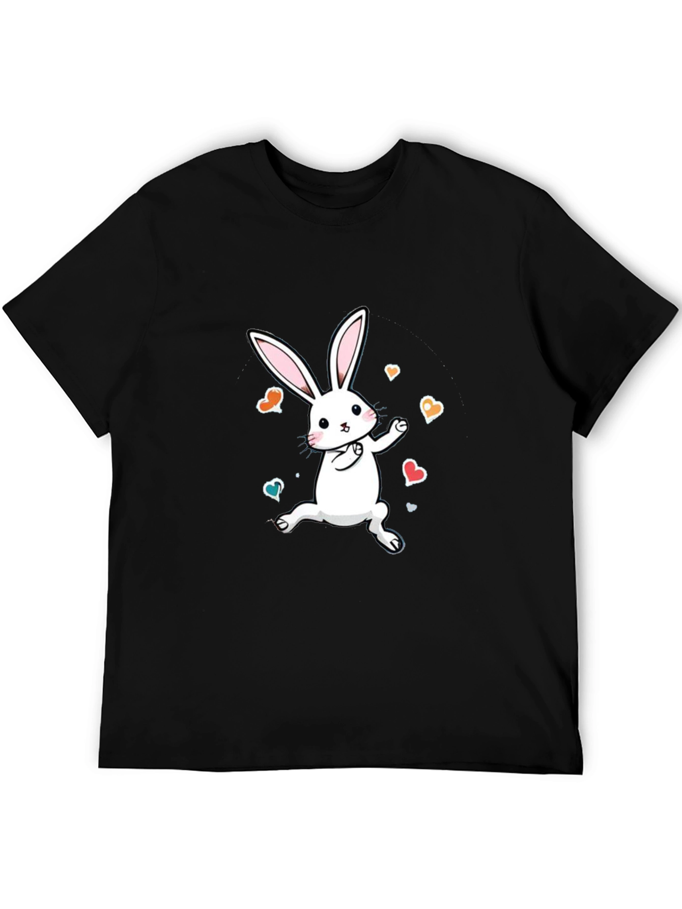 Cute Bunny Graphic Tee - Soft Cotton Comfort
