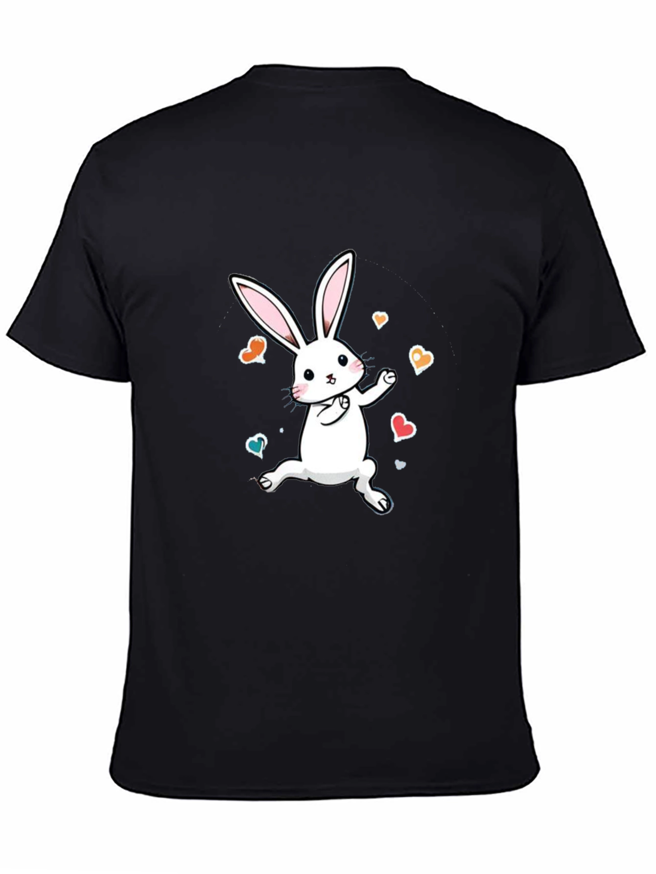 Cute Bunny Graphic Tee - Soft Cotton Comfort