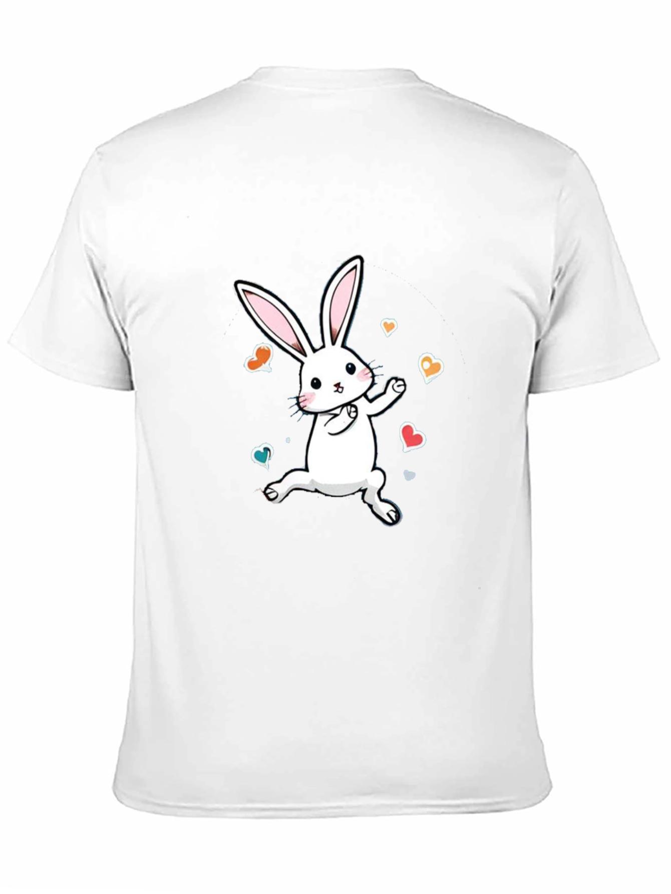 Cute Bunny Graphic Tee - Soft Cotton Comfort