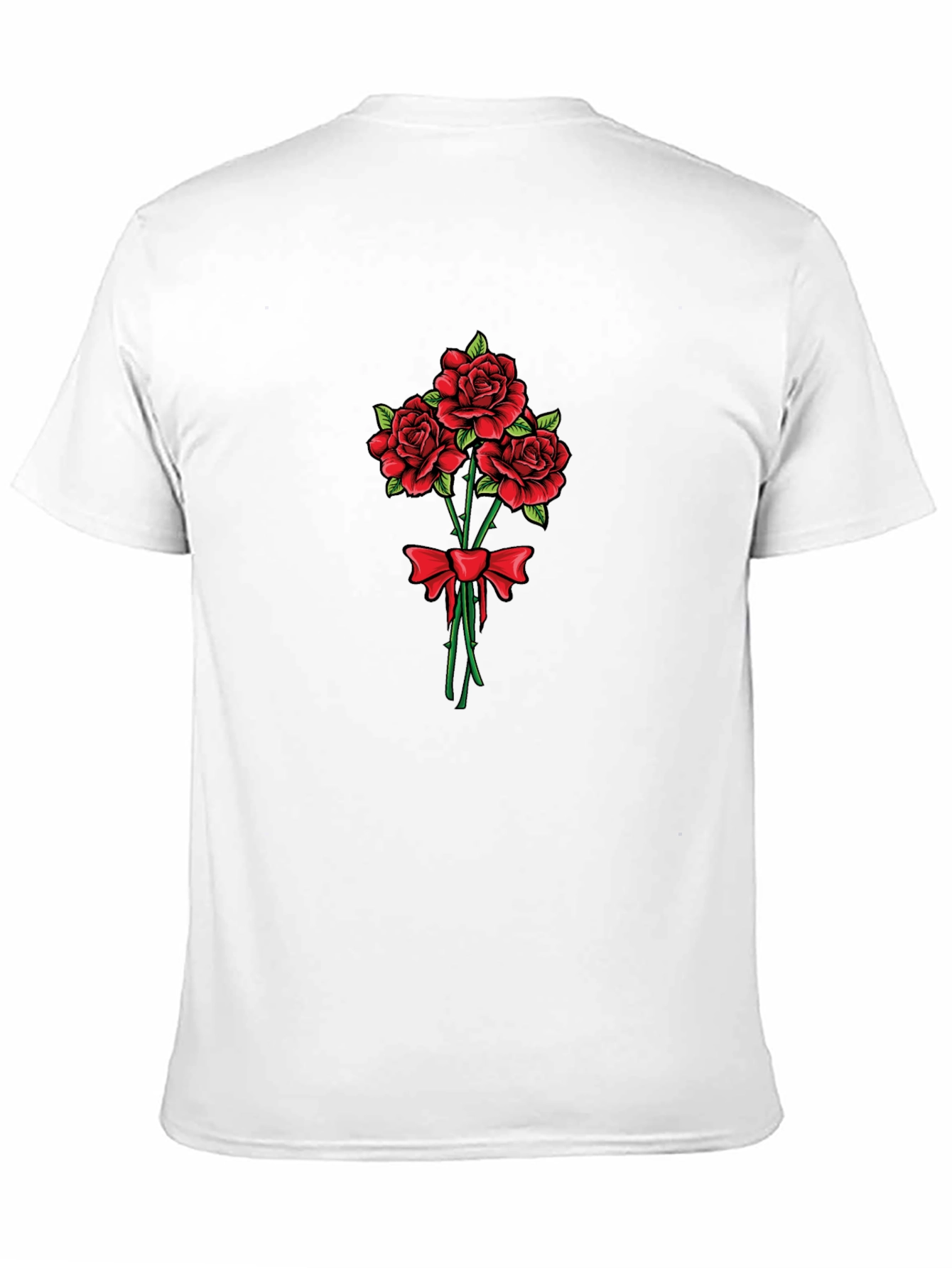 Roses Bouquet Graphic Tee | Stylish Cotton T-Shirt