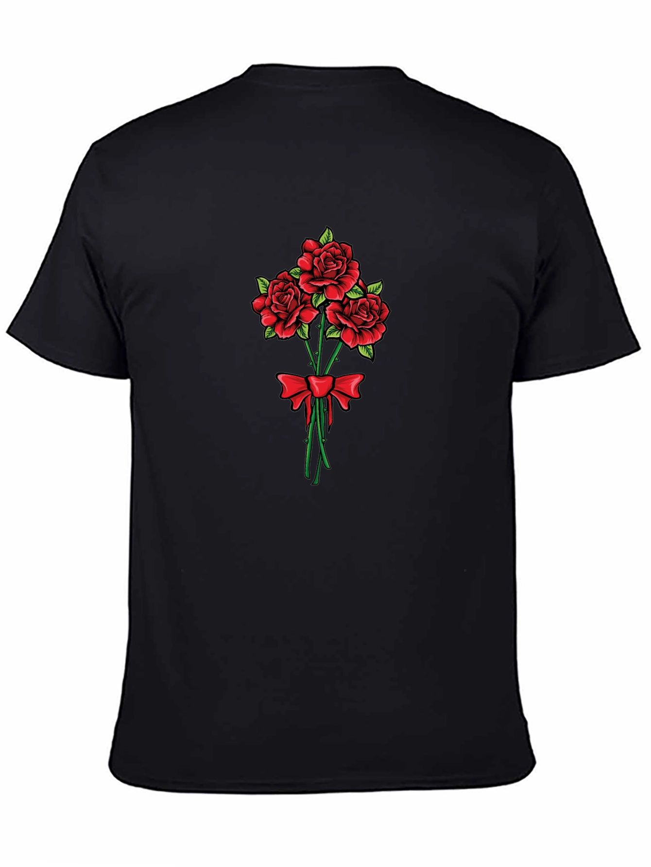 Roses Bouquet Graphic Tee | Stylish Cotton T-Shirt