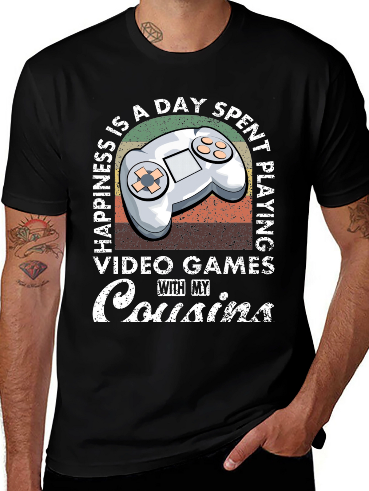 Happiness is Playing Video Games with Cousins T-Shirt