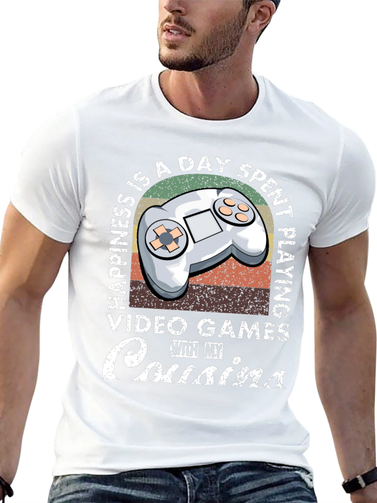 Happiness is Playing Video Games with Cousins T-Shirt