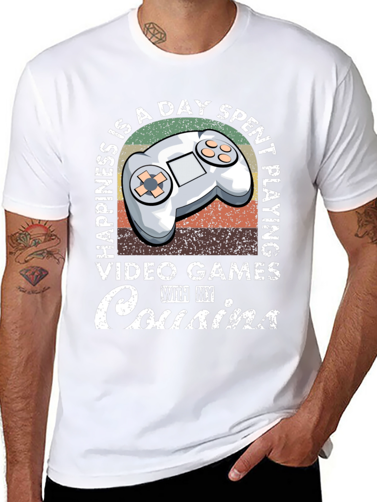Happiness is Playing Video Games with Cousins T-Shirt
