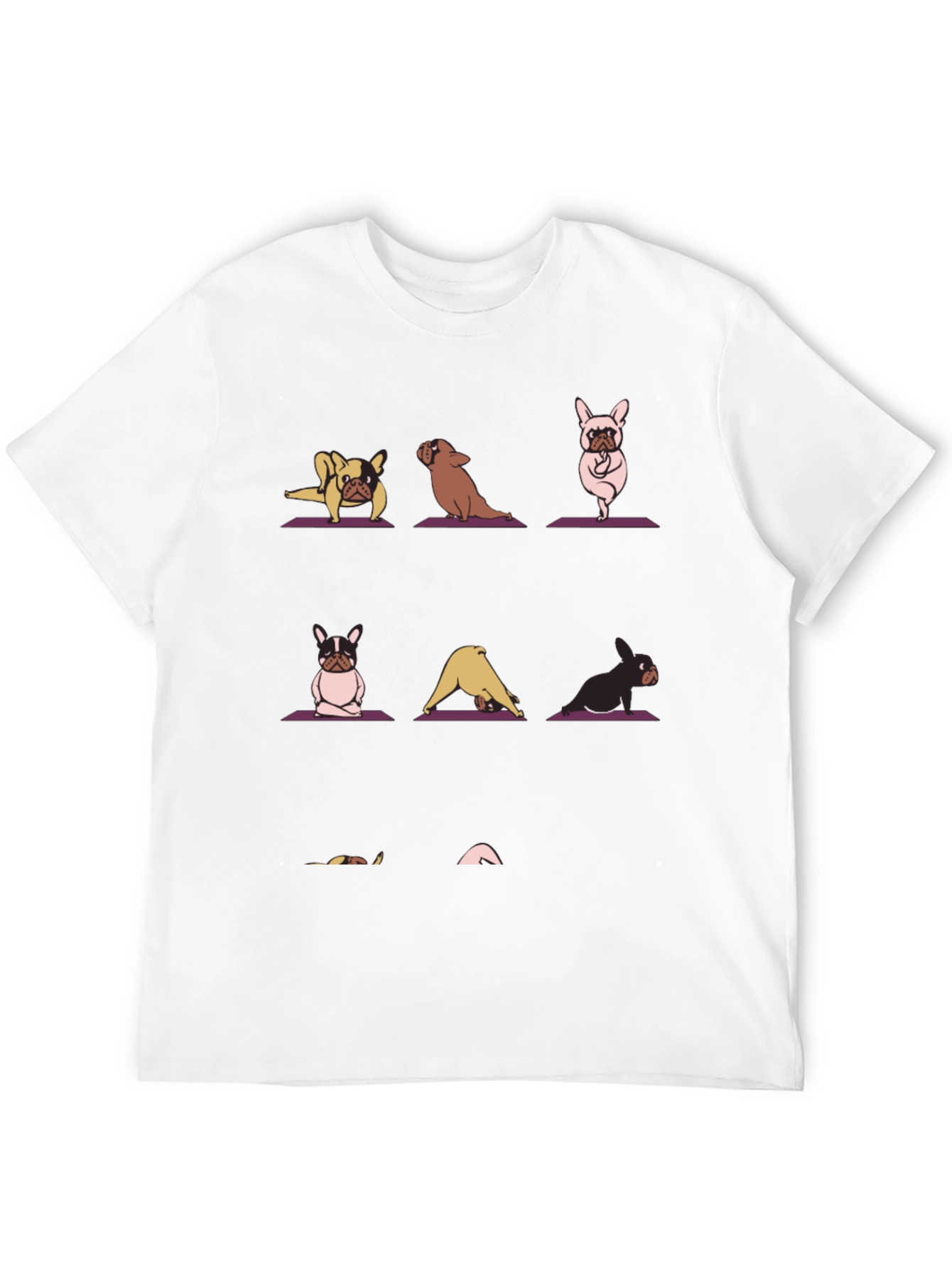Yoga Dog T-Shirt - Meditative French Bulldogs