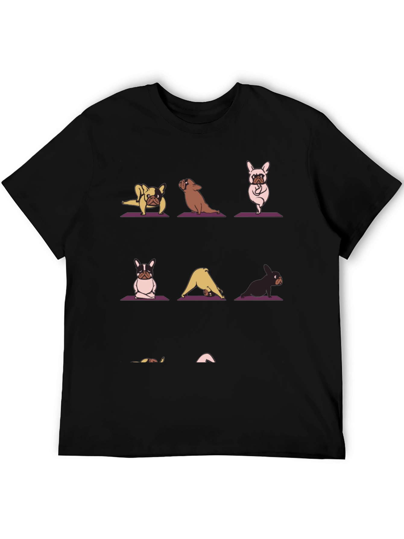 Yoga Dog T-Shirt - Meditative French Bulldogs