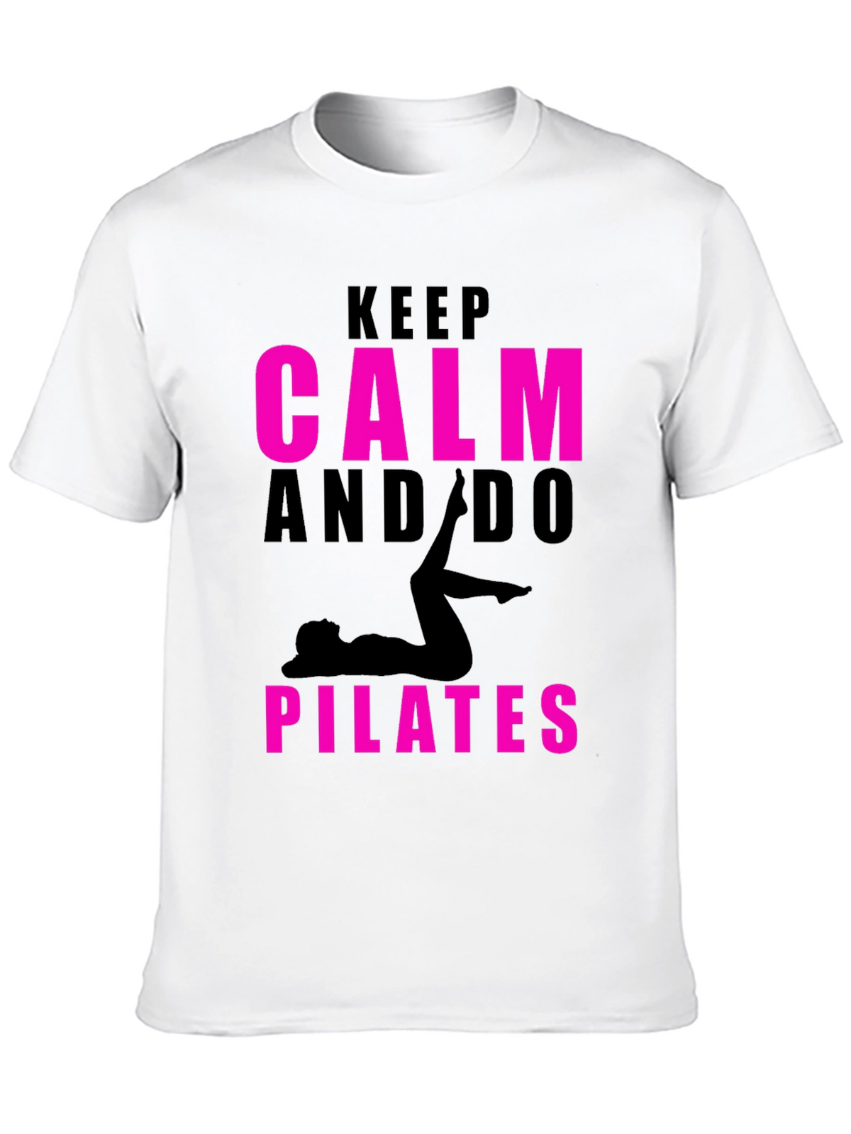 Keep Calm and Do Pilates Black T-Shirt