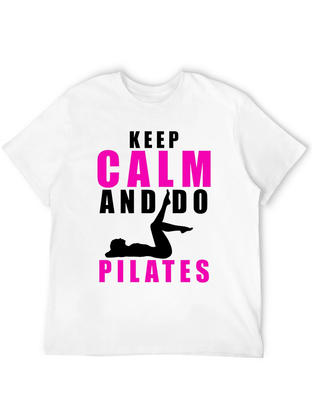 Keep Calm and Do Pilates Black T-Shirt