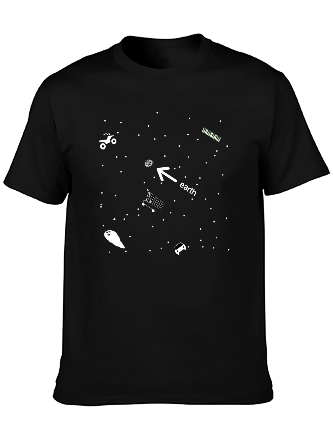 Cosmic T-Shirt: Earth Humor in Space