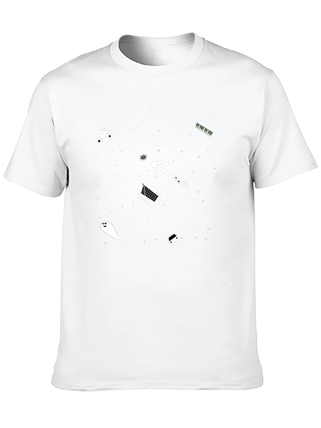 Cosmic T-Shirt: Earth Humor in Space