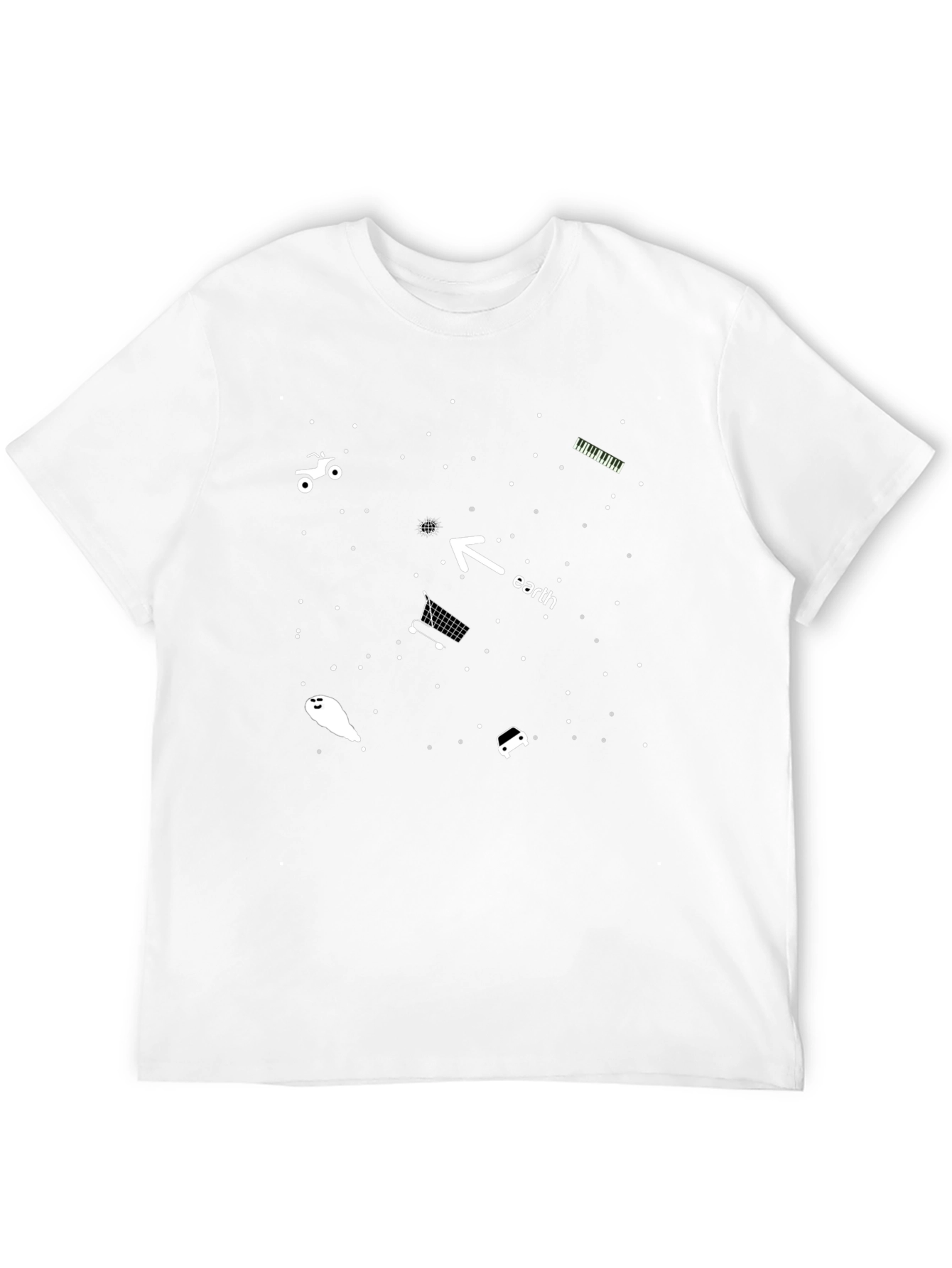 Cosmic T-Shirt: Earth Humor in Space