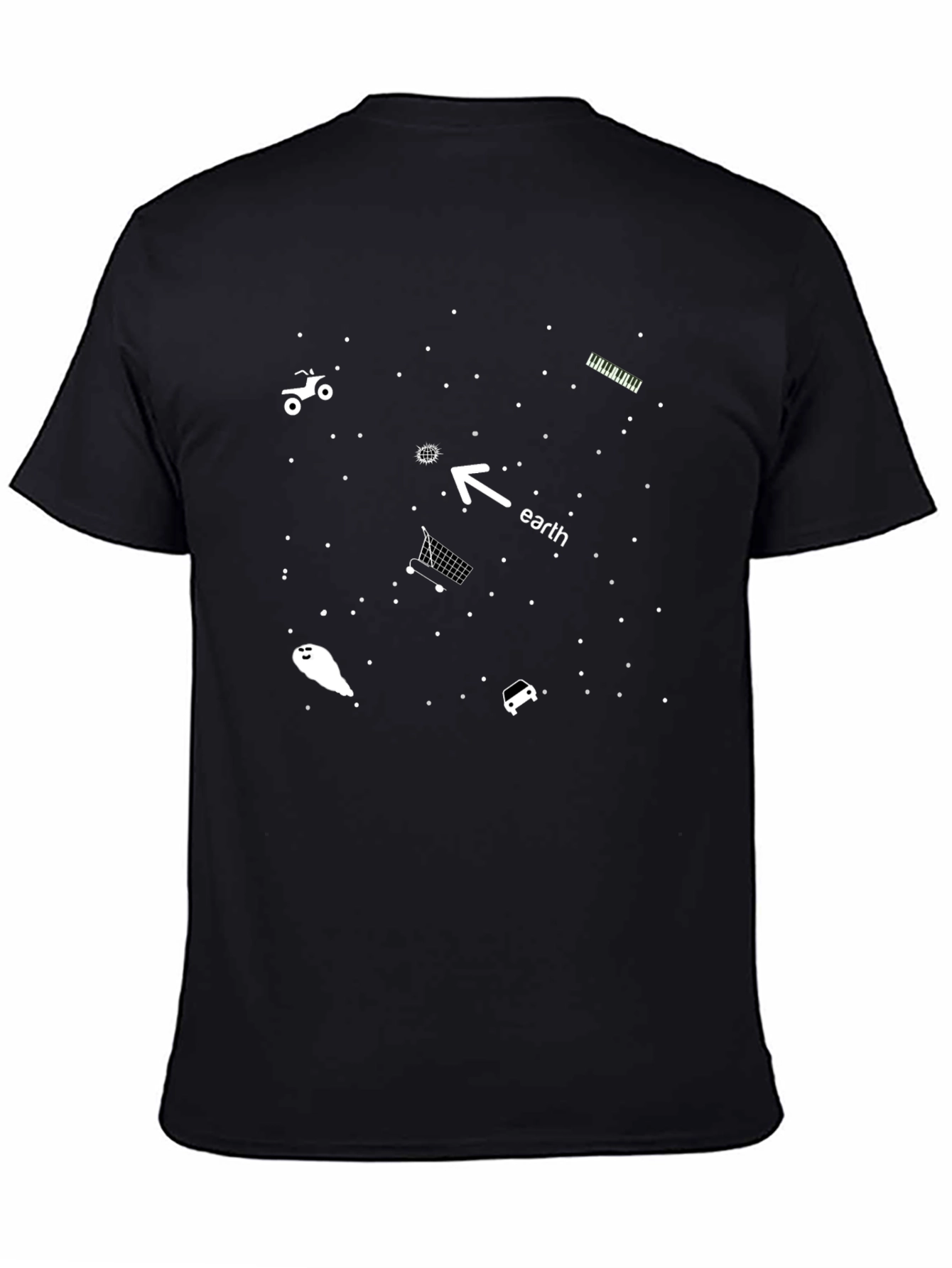 Cosmic T-Shirt: Earth Humor in Space