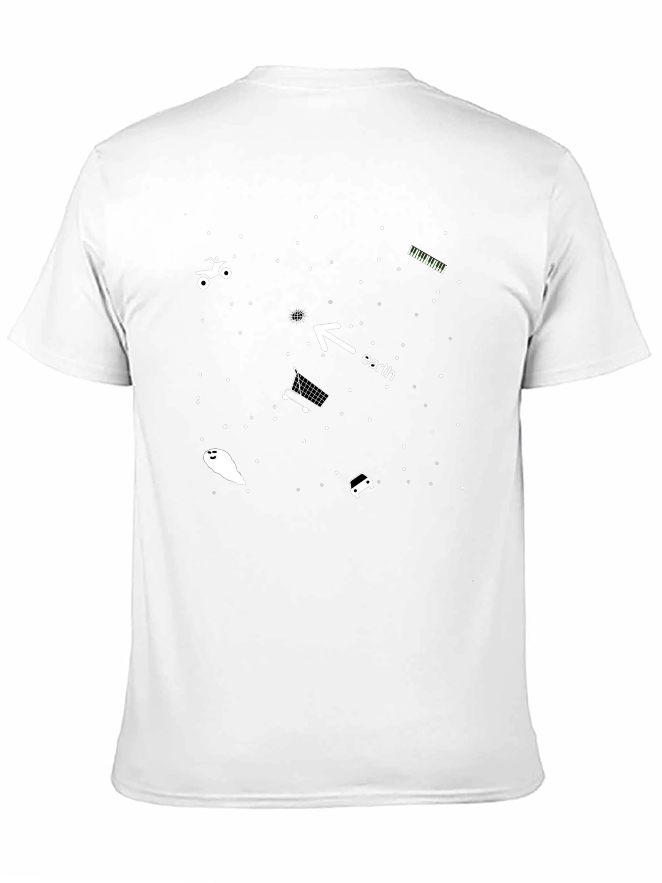 Cosmic T-Shirt: Earth Humor in Space