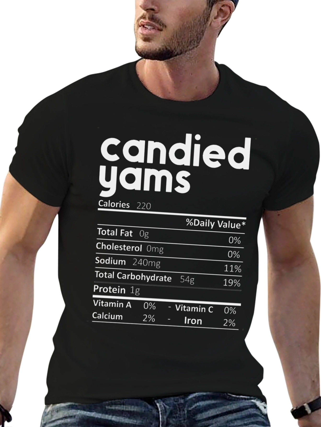 Candied Yams Nutrition Facts T-Shirt