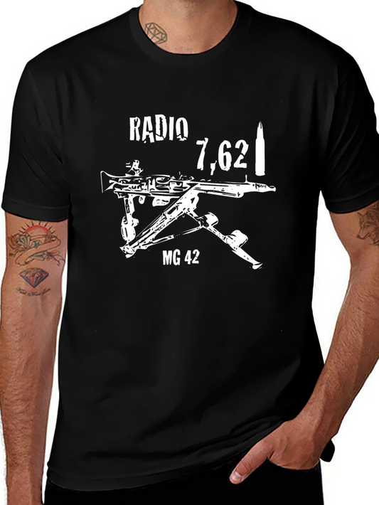 Radio 7.62 MG 42 Graphic T-Shirt - Black
