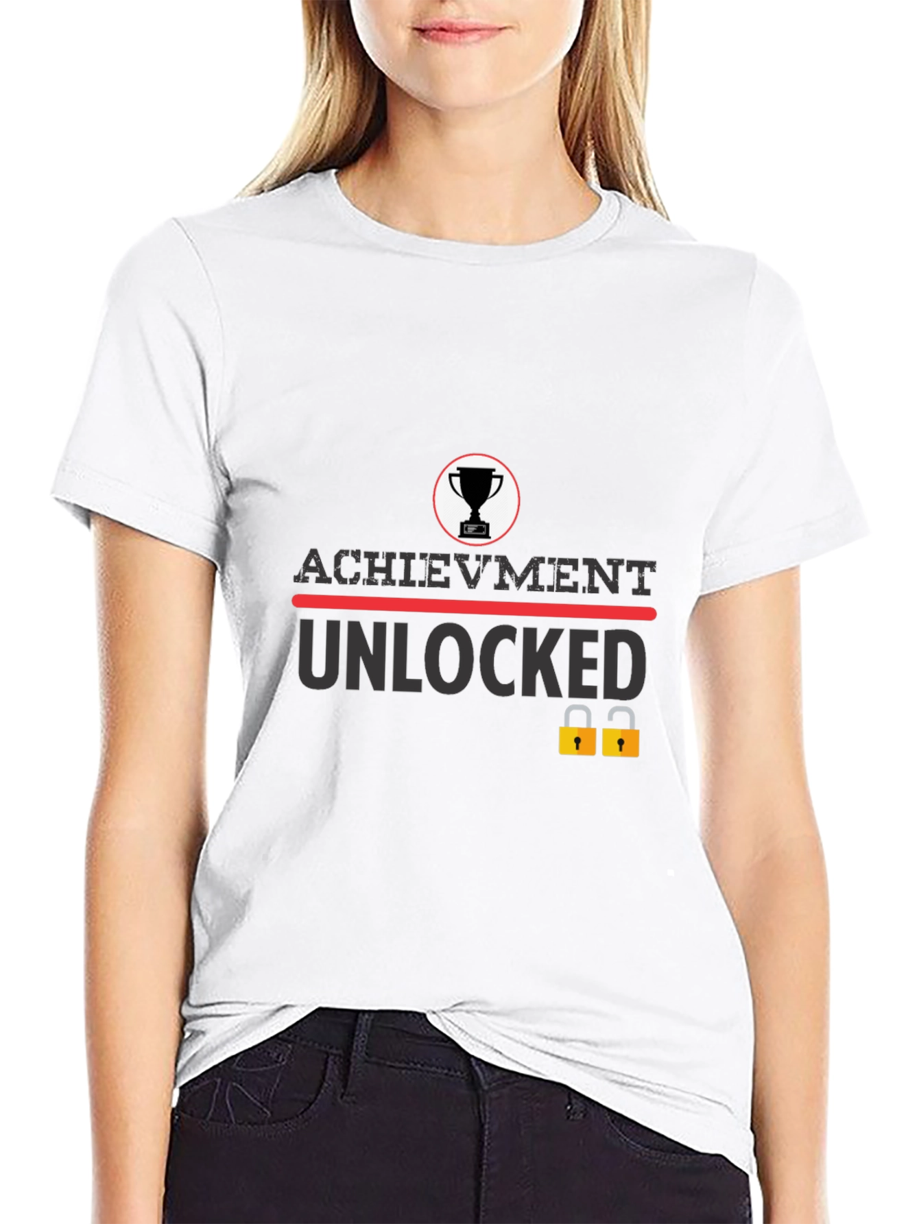 Achievement Unlocked Graphic Tee - Gamer Style