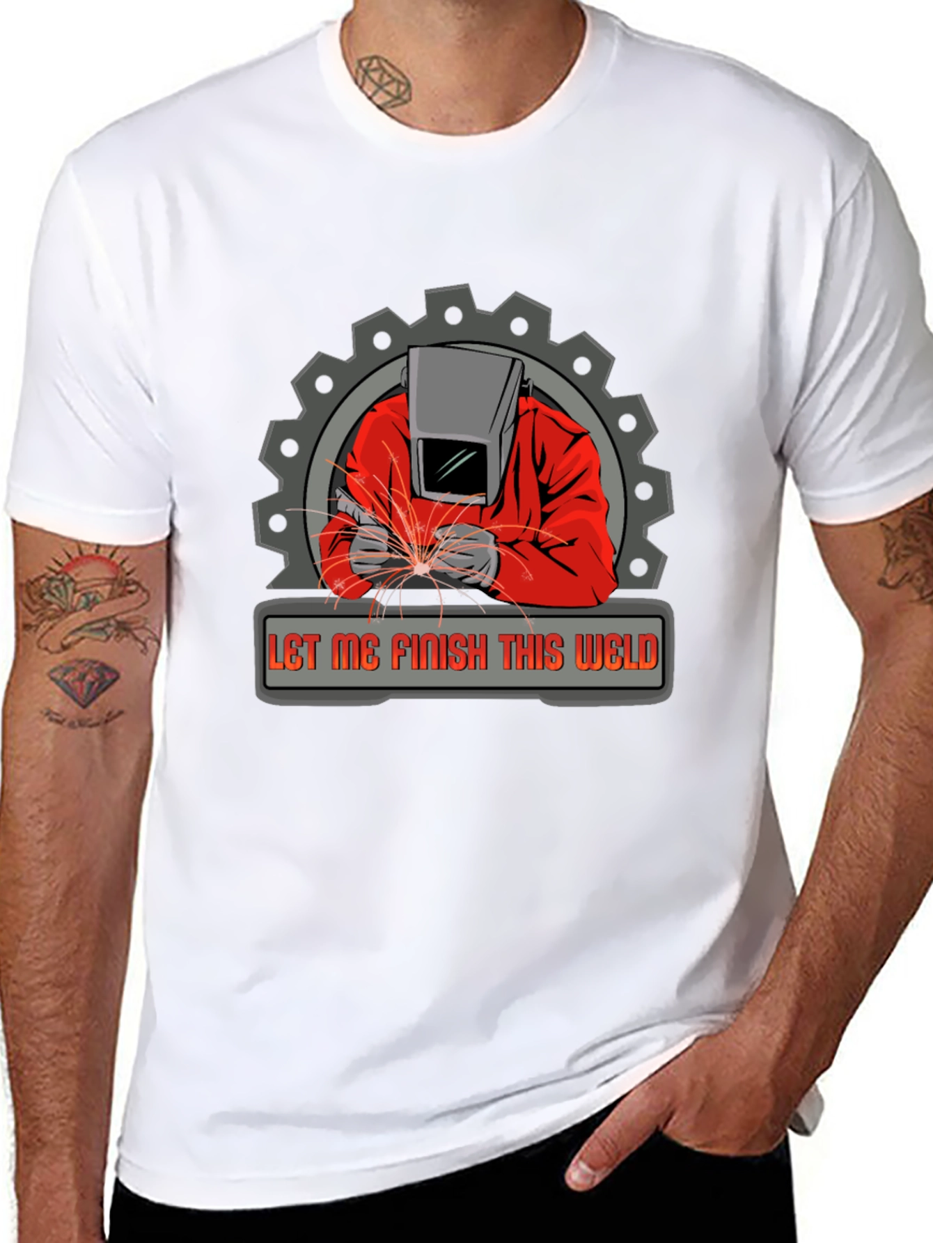Welder Graphic Tee - Let Me Finish This Weld