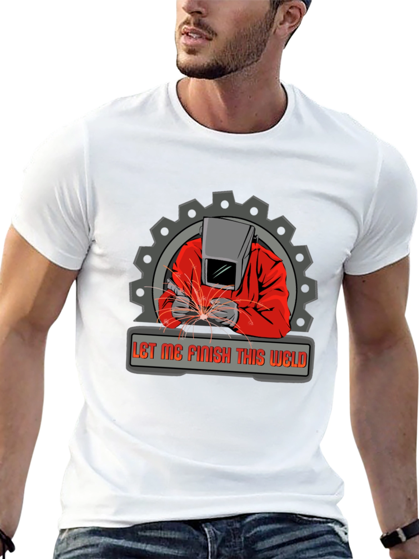 Welder Graphic Tee - Let Me Finish This Weld