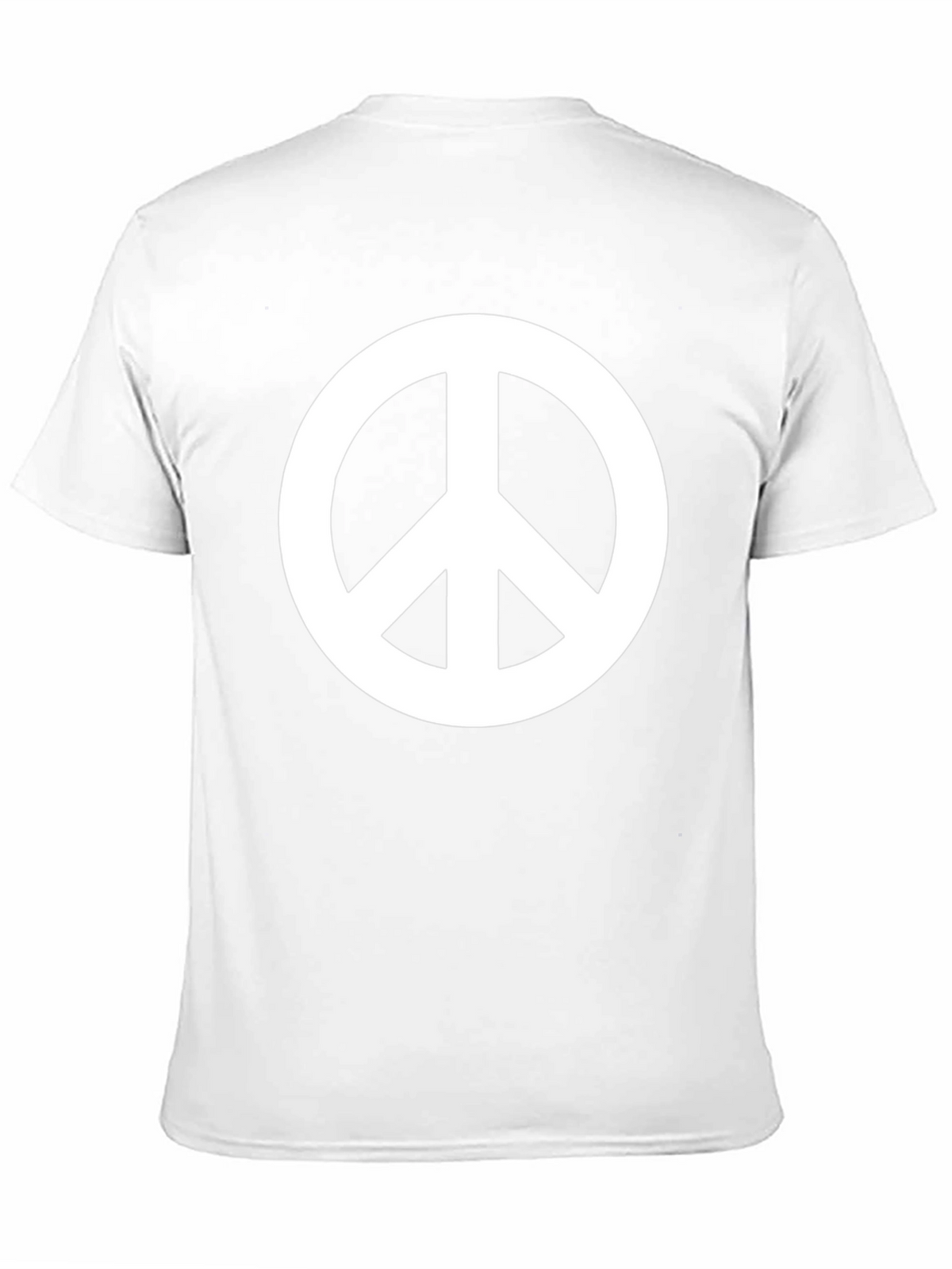 Peace Sign Graphic Black T-Shirt