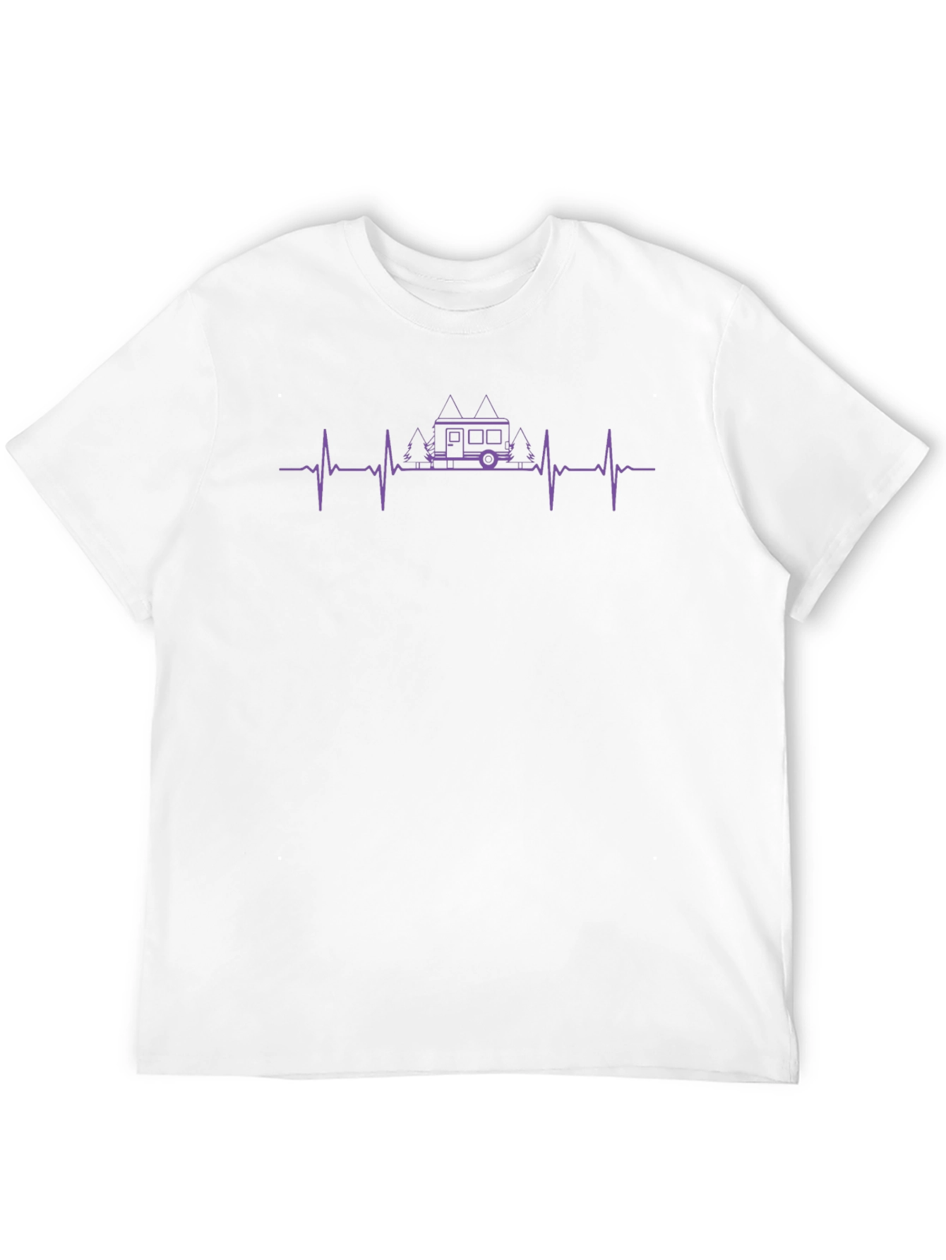 Camper Heartbeat T-Shirt - Outdoor Adventure Tee