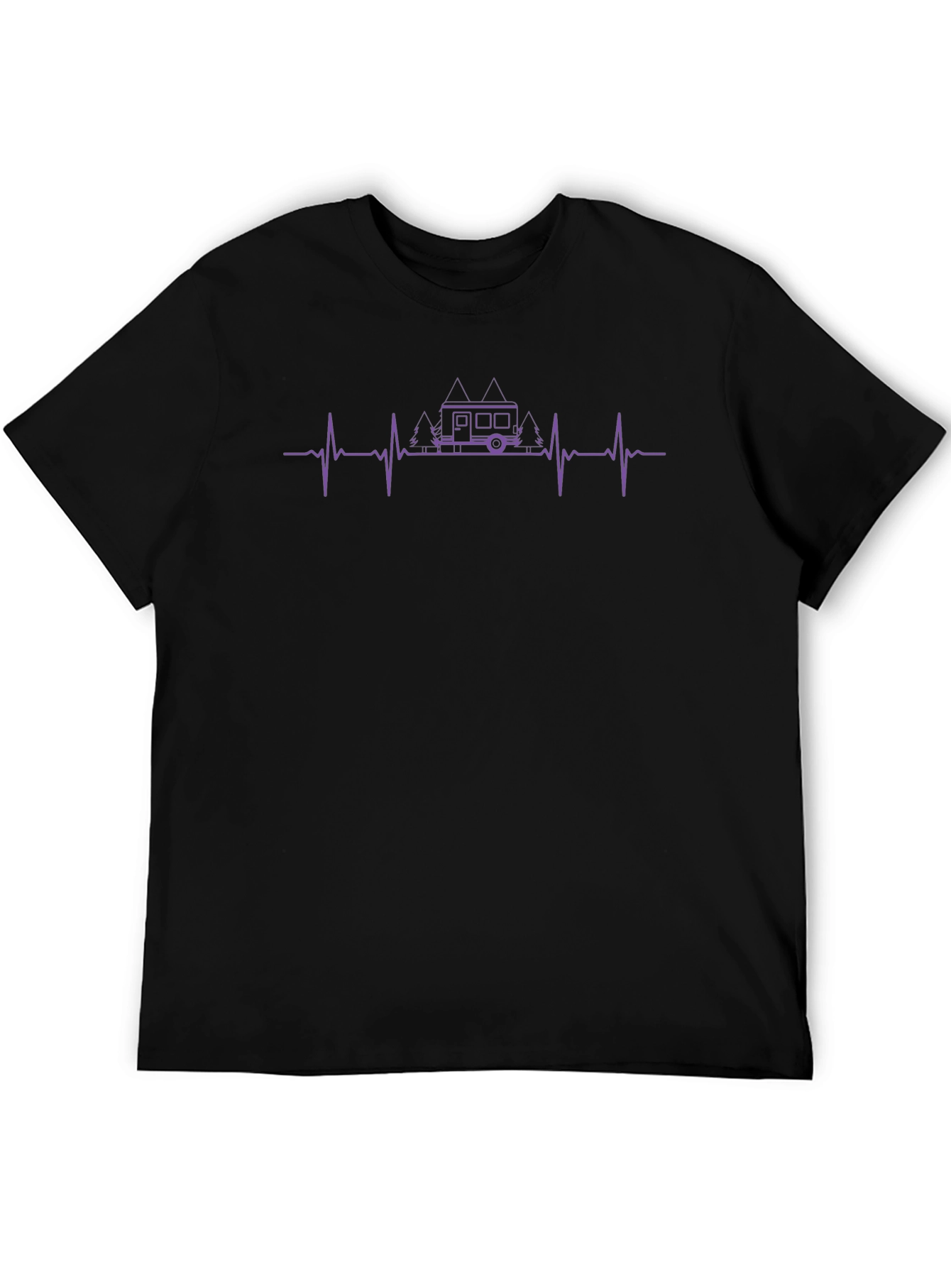 Camper Heartbeat T-Shirt - Outdoor Adventure Tee